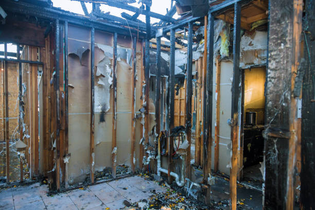 Professional Fire Damage Restoration technician working in Rancho Cucamonga, CA